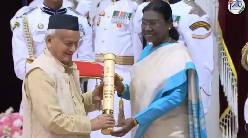 जनसेवा और राष्ट्रसेवा के लिए पद्मभूषण से सम्मानित हुए भगत सिंह कोश्यारी