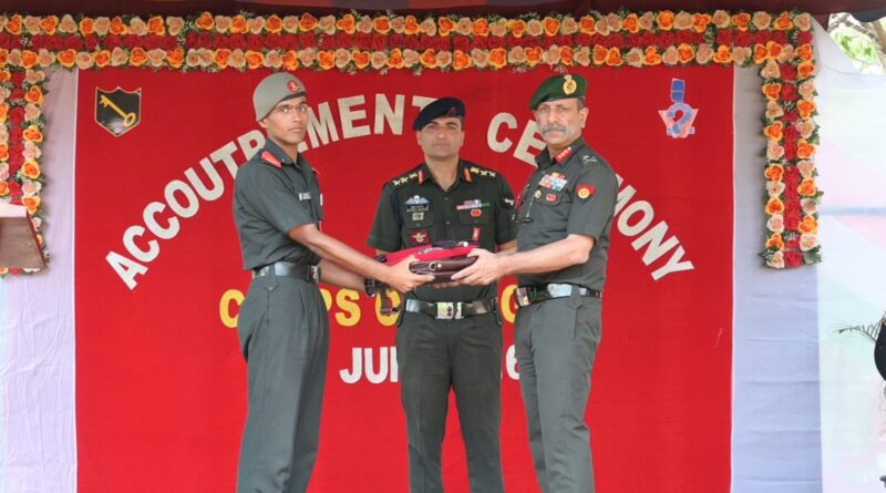 क्लेमेंट टाउन में ऑफिसर कैडेट्स का अकाउट्रमेंट समारोह आयोजित