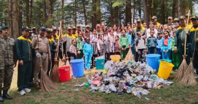 विश्व पर्यावरण सप्ताह के तहत चंडाक हिल्स में चला विशाल स्वच्छता अभियान