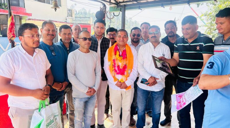 समाज कल्याण योजनाओं की अनुश्रवण समिति के सदस्य बनने पर महावीर सिंह शाह का  स्वागत