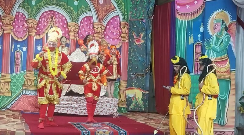 बेराधार में बाली-सुग्रीव युद्ध और बाली वध का प्रभावशाली मंचन