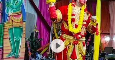 बेराधार रामलीला में लक्ष्मण शक्ति, संजीवनी प्रसंग और मेघनाथ वध का प्रभावशाली मंचन
