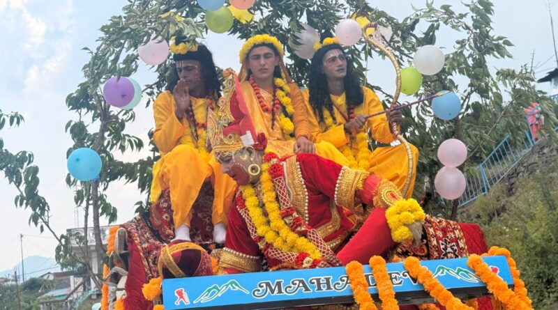 राम भरत मिलाप के साथ ही बेराधार की रामलीला सम्पन्न