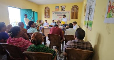 आदर्श संस्कृत ग्राम गोदा में संस्कृत शिक्षा सचिव का निरीक्षण