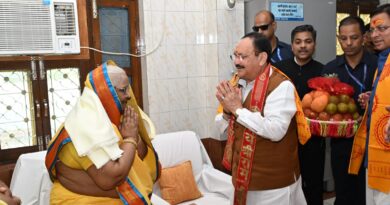 केंद्रीय मंत्री नड्डा शांतिकुंज हरिद्वार पहुंचे