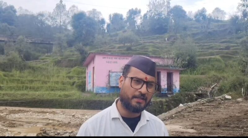 खलियान बांगर और पुजारगांव में आई  आपदा ने मचाई तबाही