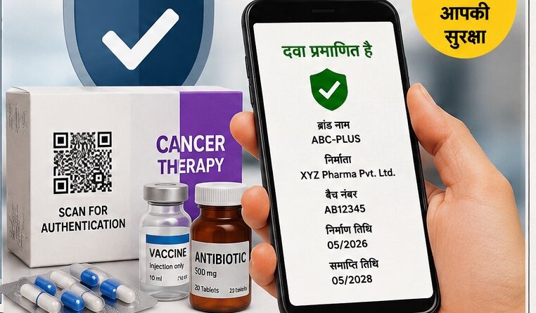 अब नकली दवाओं पर लगेगी लगाम, टीकों और कैंसर की दवाओं पर होगा अनिवार्य क्यूआर कोड