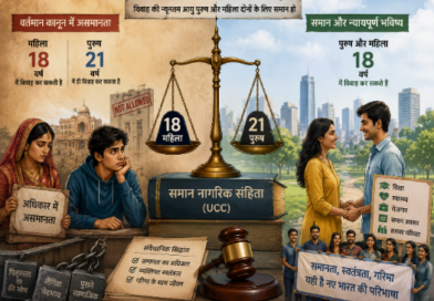 समान नागरिक संहिता – विवाह की उम्र में असमानता क्यो? समान नागरिक संहिता – विवाह की उम्र में असमानता क्यो?