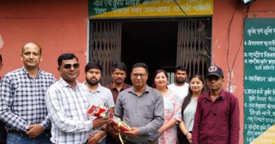 कृषि एवं भूमि संरक्षण अधिकारी अश्विनी गौतम का तबादला, स्टाफ ने दी विदाई