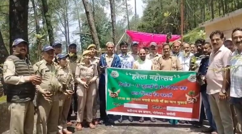 हरेला महोत्सव: थराली तहसील में चला वृहद पौधरोपण अभियान