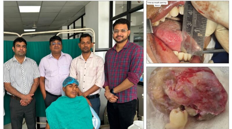 साढ़े तीन घंटे की सर्जरी में 97 ग्राम का दुर्लभ ओडोन्टोमा निकाला, किशोर को लौटाई मुस्कान