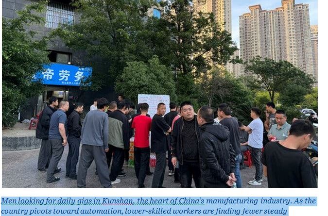  ‘They Don’t Need People’: The Workers Left Behind by China’s Robot Drive