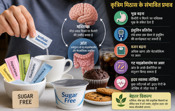शुगर फ्री मीठा : क्या यह सचमुच सुरक्षित है?
