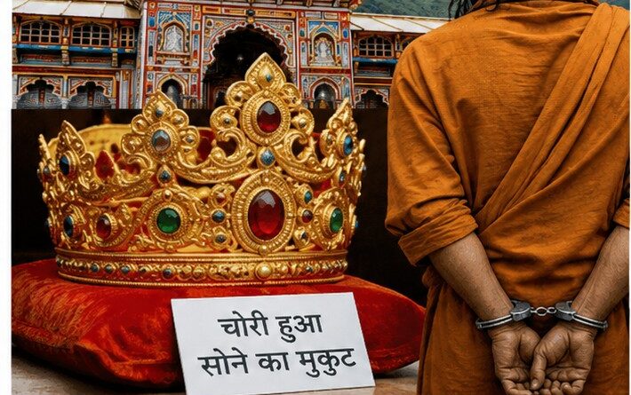 बद्रीनाथ में आश्रम में शरण लेकर साधु ने चुराया भगवान नारायण का सोने का मुकुट, गिरफ्तार