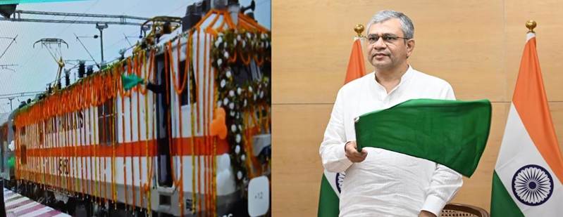 रेल मंत्री श्री अश्विनी वैष्णव ने रामनगर-देहरादून एक्सप्रेस को हरी झंडी दिखाकर रवाना किया