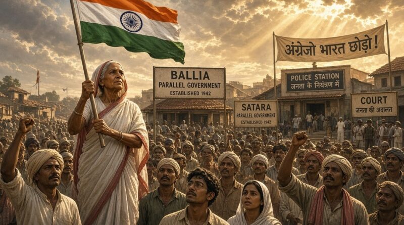 जब 1942 में भारत के कुछ हिस्सों में जनता ने संभाली सत्ता