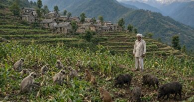 गौचर में बंदर, लंगूर और सुअरों का आतंक, काश्तकार परेशान