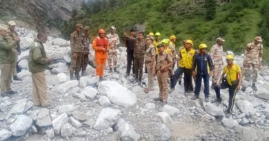 तमक नाले में लापता बीआरओ जवान की तलाश में  सर्च अभियान