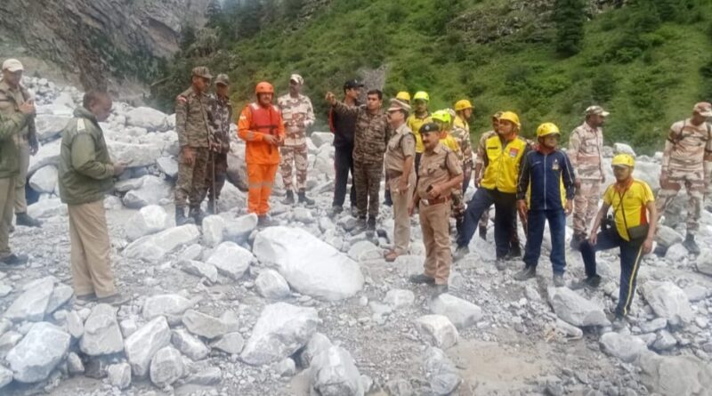 तमक नाले में लापता बीआरओ जवान की तलाश में  सर्च अभियान