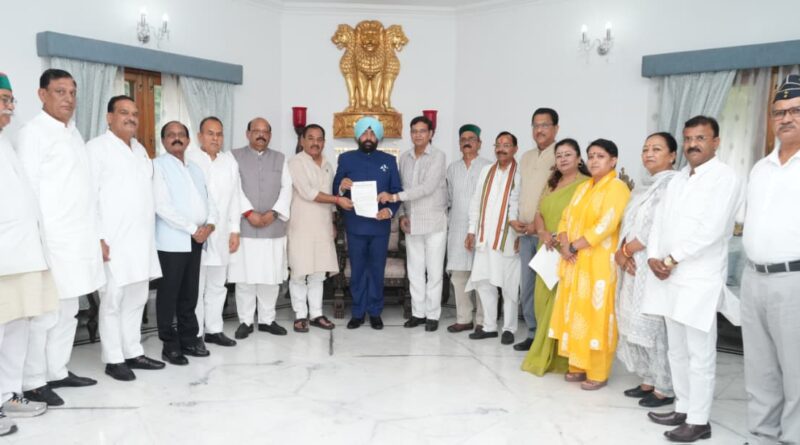 हल्द्वानी ‘शुद्धिकरण यज्ञ’ पर कार्यवाही न होने पर कांग्रेसी मिले राज्यपाल को