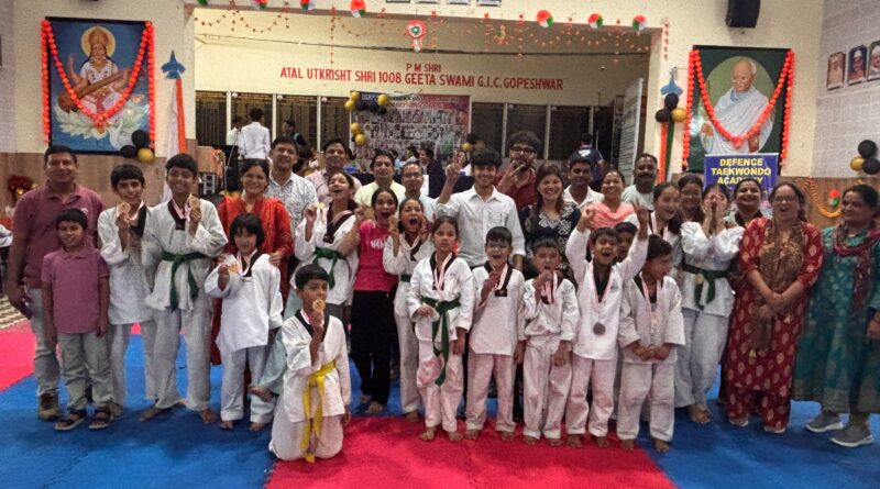 जिला ताइक्वांडो प्रतियोगिता में गौचर के खिलाड़ियों ने जीते 24 पदक