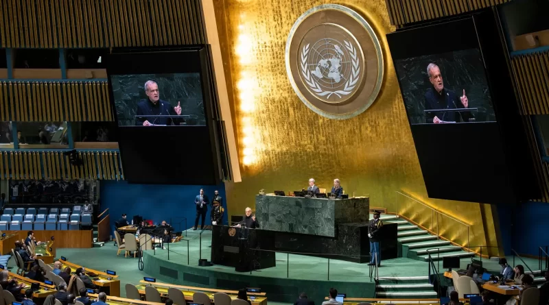 Iran’s President Accuses U.S. and Israel of Lawless Attacks on Nonmilitary Targets