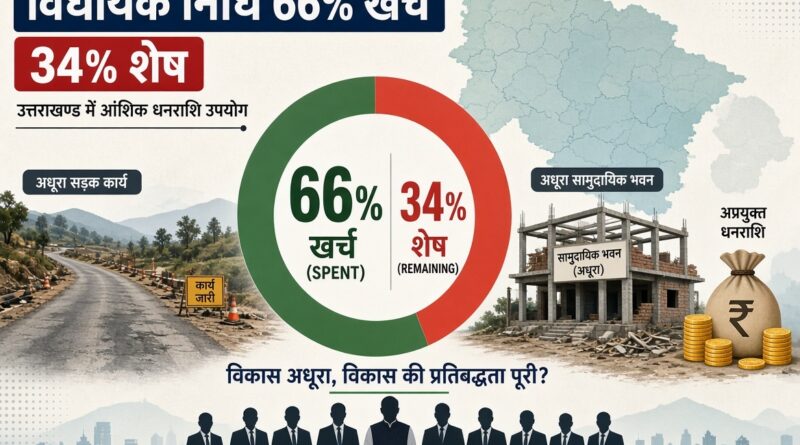 उत्तराखंड में विधायक निधि खर्च में पांच मंत्री मुख्यमंत्री धामी से पीछे