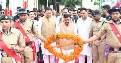 धामी और भाजपा अध्यक्ष नितिन नवीन ने शहीदों को दी श्रद्धांजलि