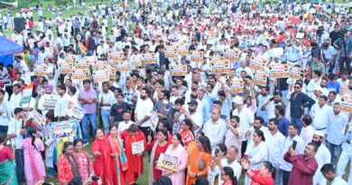 कांग्रेस का मुख्यमंत्री आवास घेराव, महिला अपराध और भर्ती अनियमितताओं समेत कई मुद्दों पर सरकार को घेरा