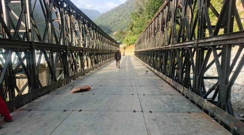 यमुनोत्री मार्ग पर 57 मीटर लंबा वैली ब्रिज तैयार, यातायात के लिए खुला