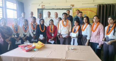 राजकीय महाविद्यालय देहरादून छात्र संघ की अध्यक्ष बनी मनिशस