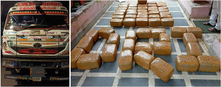 डीआरआई ने लगभग 740 किलोग्राम गांजा और चरस जब्त कर अवैध गांजा तस्करी पर अपनी कार्रवाई तेज की