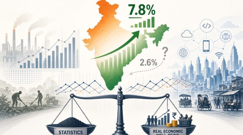 जीडीपी गणना के तरीके पर बहस : 7.8 प्रतिशत वृद्धि के दावे पर सवाल