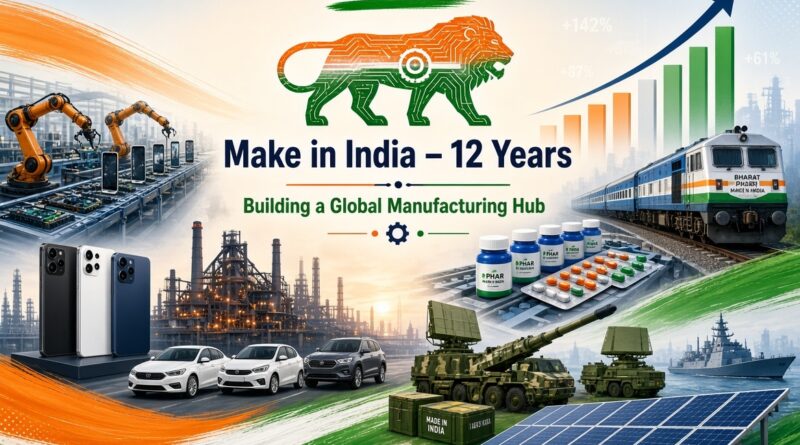 मेक इन इंडिया’ : इलेक्ट्रॉनिक्स उत्पादन सात गुना, मोबाइल निर्माण 32 गुना बढ़ा