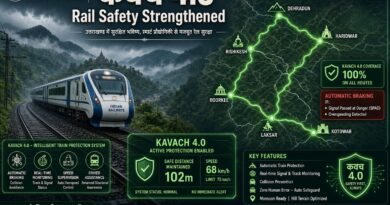 मुरादाबाद रेल मंडल के 712 किलोमीटर रेलमार्ग पर लगेगा ‘कवच 4.0’, उत्तराखंड के प्रमुख रेलमार्गों की सुरक्षा भी होगी मजबूत