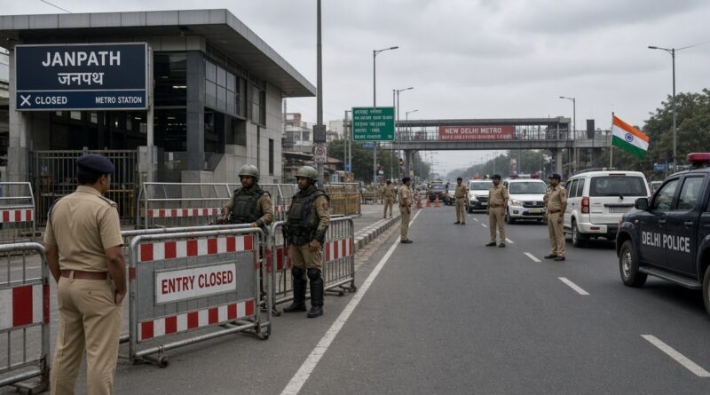दिल्ली में अभूतपूर्व सुरक्षा घेराबंदी, 45 मेट्रो स्टेशन बंद और 250 ट्रेनें निरस्त