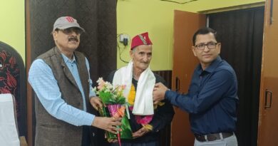 गढ़वाली साहित्यकार मुरली दीवान को विशिष्ट व्यक्तित्व सम्मान