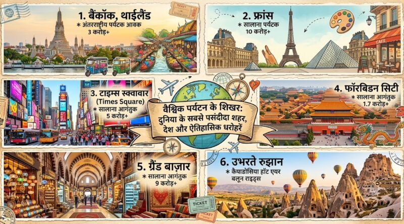 दुनिया को सबसे ज्यादा आकर्षित करते शहर, देश और धरोहरें