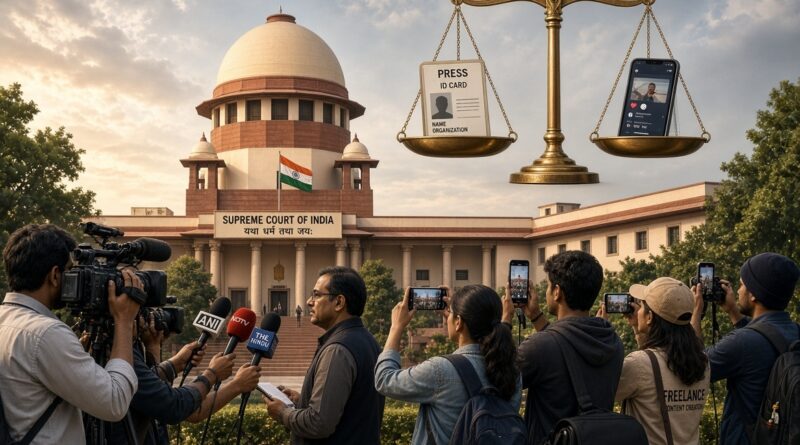 सुप्रीम कोर्ट की टिप्पणी: ‘अगर हर नागरिक पत्रकार बन जाए, तो समस्याएँ पैदा होंगी’